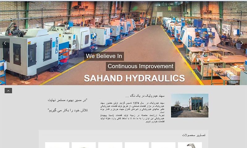 نمونه کار طراحی سایت