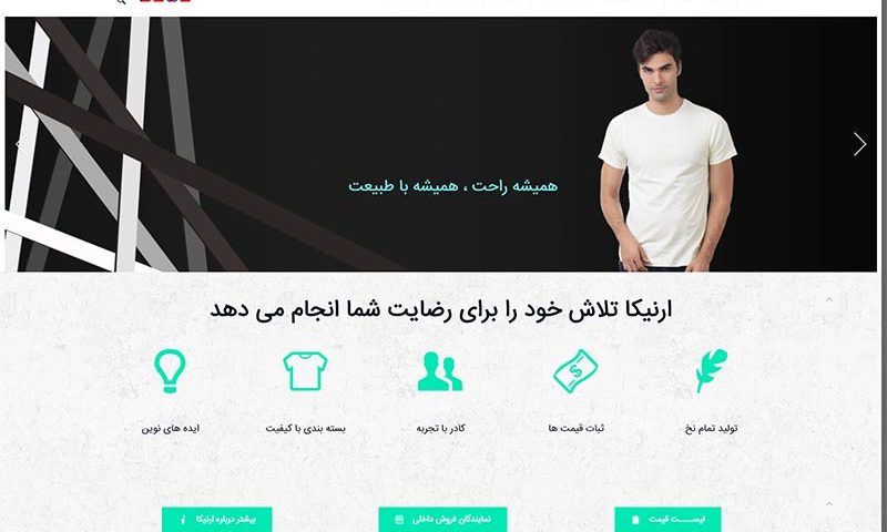 نمونه کار طراحی سایت